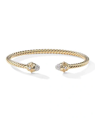 Shop David Yurman Renaissance 18k Bracelet W/ Diamonds
