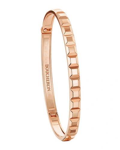 Shop Boucheron Quatre Clou De Paris Bracelet In Rose Gold