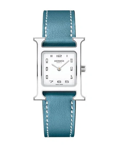Pre-owned Hermes Heure H Watch, 21 X 21 Mm