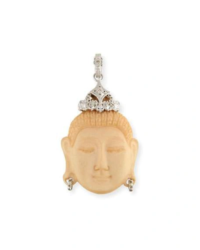 Shop Armenta New World Carved Buddha Enhancer With Champagne Diamonds