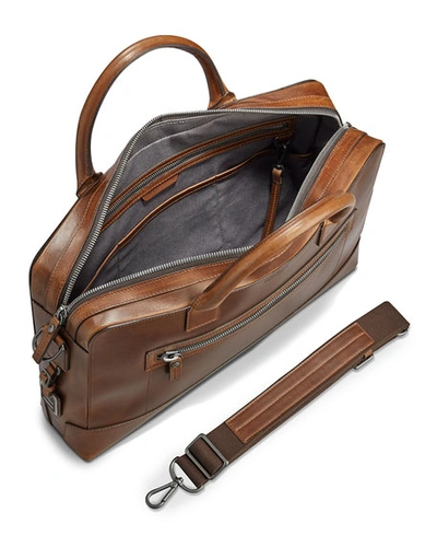 Shop Shinola Men's Bedrock Embossed Harness Briefcase In Light Brown