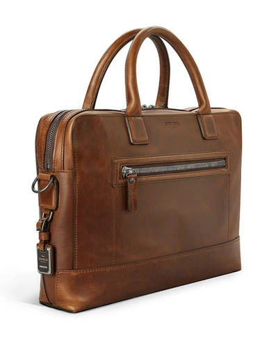 Shop Shinola Men's Bedrock Embossed Harness Briefcase In Light Brown