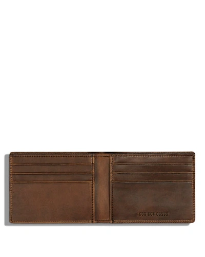 Shop Shinola Men's Slim Leather Bi-fold Wallet In Medium Brown