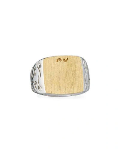 Shop Marco Ta Moko Two-tone Silver & 18k Gold Ring