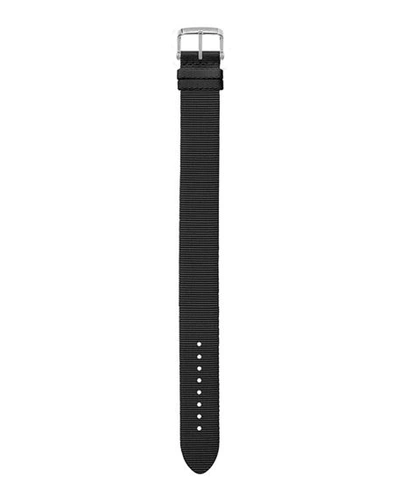 Shop Tom Ford Men's Medium Woven Fabric Strap In Black