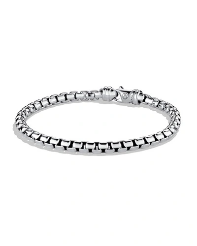Shop David Yurman Men's Box Chain Bracelet In Silver, 5mm