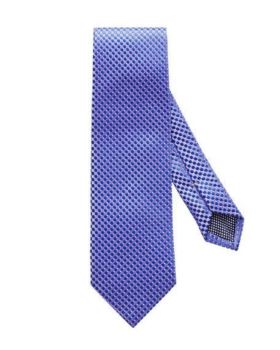 Shop Eton Micro-circle Silk Tie, Purple