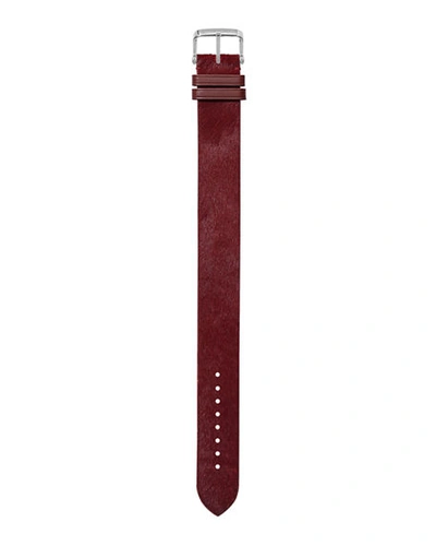 Shop Tom Ford Medium Calf Hair Leather Strap In Red