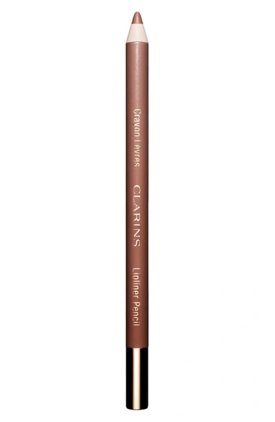 Shop Clarins Lip Pencil In 01 Nude Fair