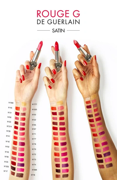 Shop Guerlain Rouge G Customizable Lipstick Shade In No. 74 / Satin