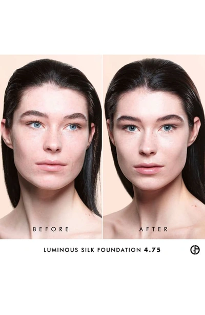 Shop Giorgio Armani Luminous Silk Foundation In No. 4.75