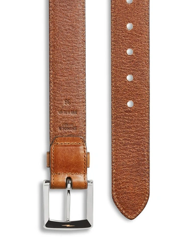 Shop Shinola Men's Bedrock Leather Belt In Brown