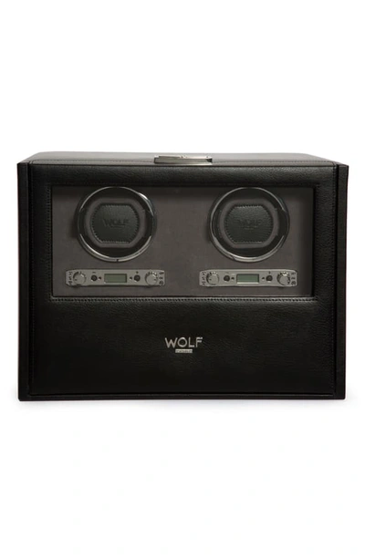 Shop Wolf Blake Double Watch Winder Box - Black