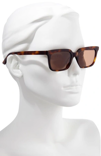 Shop Mcq By Alexander Mcqueen 52mm Rectangle Sunglasses - Medium Havana/ Brown
