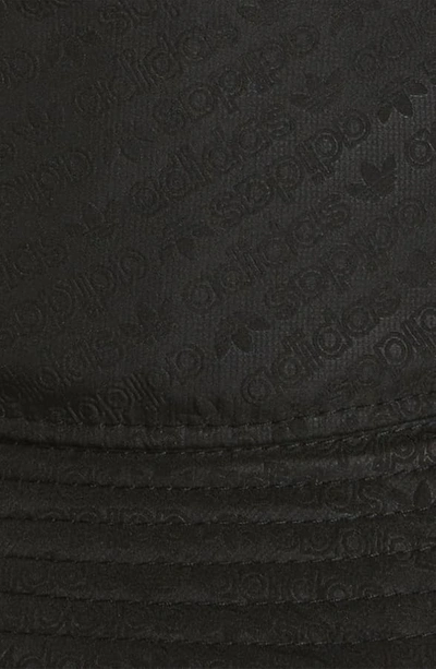 Shop Adidas Originals Embossed Bucket Hat In Black/ Monogram