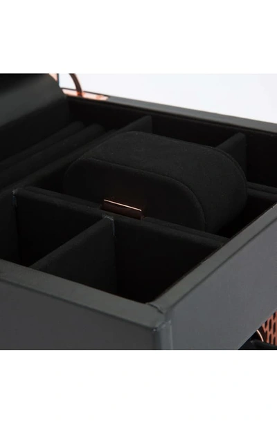 Shop Wolf Axis Single Watch Winder & Case - Black In Copper