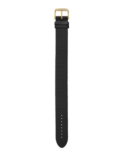 Shop Tom Ford Men's Large Woven Fabric Strap In Black