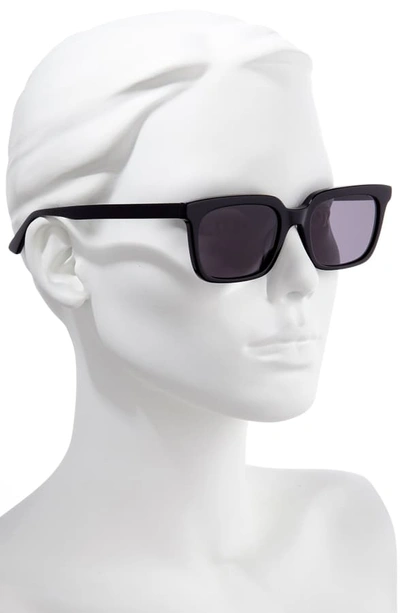 Shop Mcq By Alexander Mcqueen 52mm Rectangle Sunglasses - Black/ Smoke