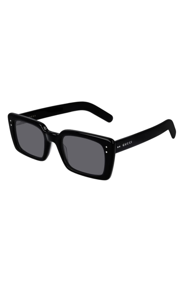 gucci 52mm rectangle sunglasses