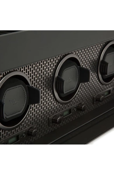 Wolf Axis Triple Watch Winder & Case In Powder Coat