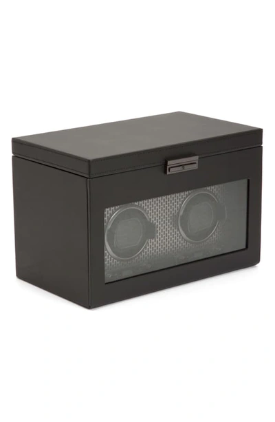 Shop Wolf Axis Double Watch Winder & Case In Powder Coat