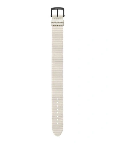 Shop Tom Ford Men's Medium Woven Fabric Strap In White