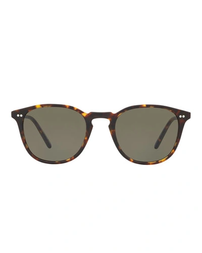 Shop Oliver Peoples Men's Forman L. A. Tortoiseshell Sunglasses In Brown Pattern