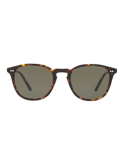 Oliver Peoples Men's Forman L. A. Tortoiseshell Sunglasses In Brown Pattern