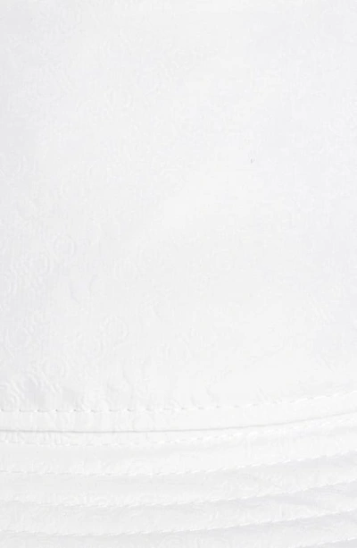 Shop Adidas Originals Embossed Bucket Hat In White/ Monogram
