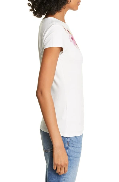 Shop Ted Baker Neopolitan Fitted Tee In Ivory
