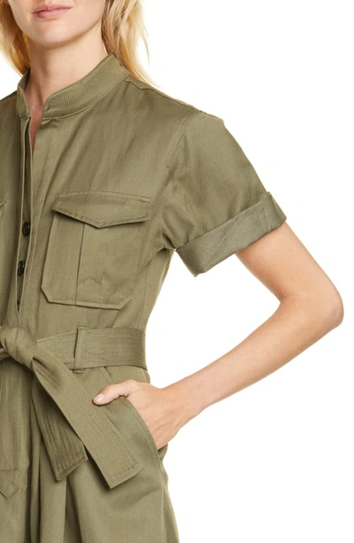 Shop A.l.c Bryn Belted A-line Dress In Army