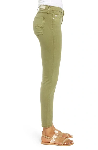 Shop Ag The Prima Ankle Cigarette Jeans In Sulfur Olivewood