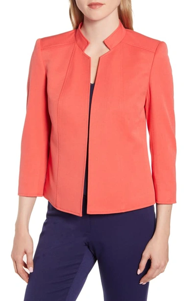 Shop Anne Klein Crop Jacket In Cape Cod