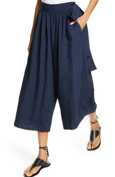 Shop Vince Side Tie Culottes In Hematite