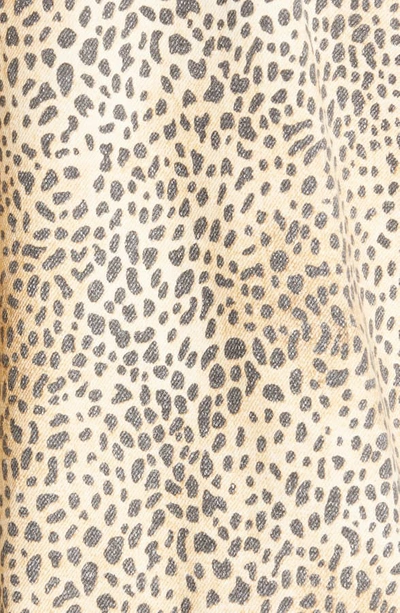 Shop Alexander Wang Game Cheetah Print Denim Jacket In Cheetah Micro Print