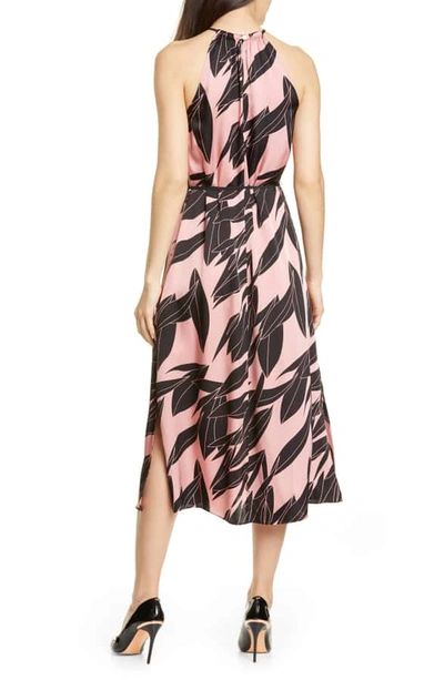 Shop Ted Baker Leahla Sour Cherry Halter Midi Dress In Pink