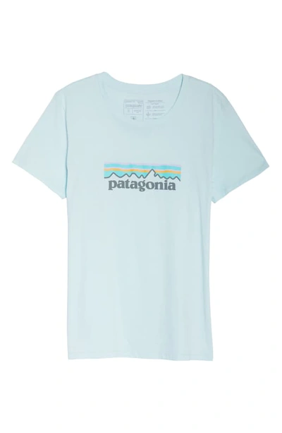 Shop Patagonia P-6 Logo Tee In Atoll Blue