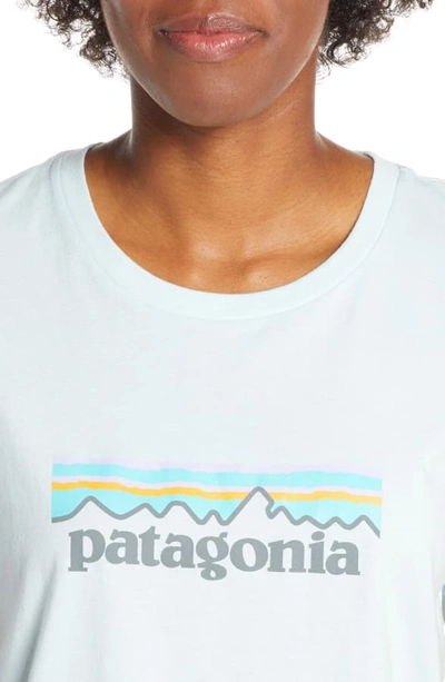 Shop Patagonia P-6 Logo Tee In Atoll Blue