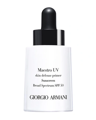 Shop Giorgio Armani 1 Oz. Maestro Uv Skin Defense Primer Sunscreen Spf 50