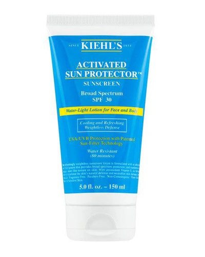 Shop Kiehl's Since 1851 5 Oz. Activated Sun Protector Water-light Lotion For Face & Body Broad Spectrum Spf 30