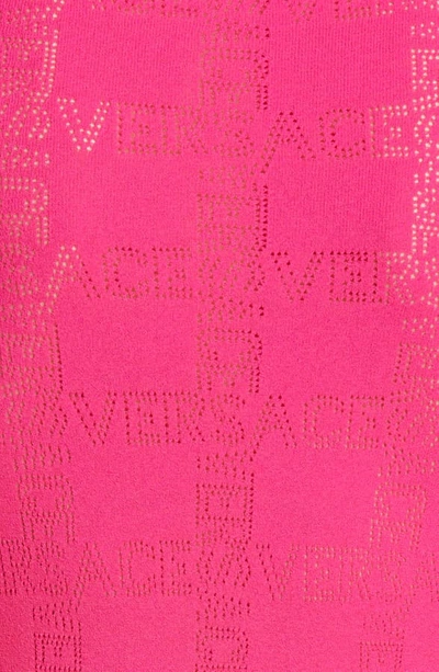 Shop Versace Tattoo Logo Sweater In Pink