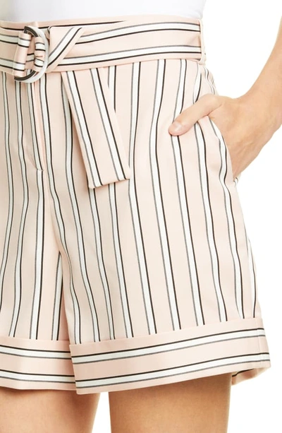 Shop Ted Baker Betiias Tailored Stripe Shorts In Light Pink
