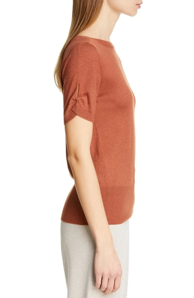 Shop Max Mara Osteo Silk & Cashmere Sweater In Copper