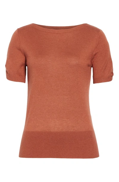 Shop Max Mara Osteo Silk & Cashmere Sweater In Copper