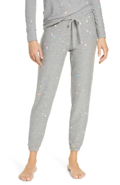 Shop Chaser Star Cozy Joggers In Grey Multi