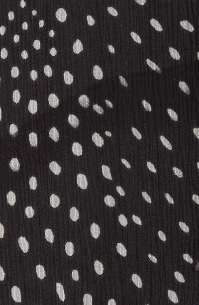 Shop Rag & Bone Libby Polka Dot Sheer Silk Top In Black Multi