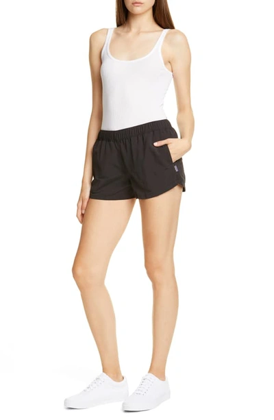 Shop Patagonia Barely Baggies Shorts In Black