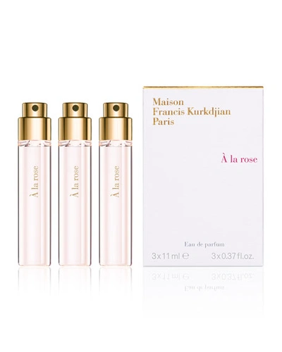 Shop Maison Francis Kurkdjian 3 X 0.37 Oz. &#192; La Rose Eau De Parfum Travel Spray Refills