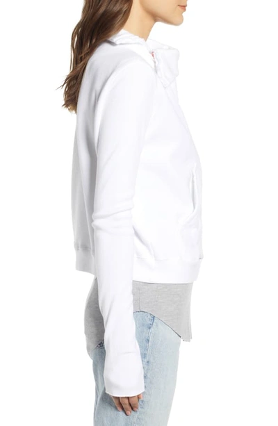 Shop Frank & Eileen Tee Lab Zip Fleece Jacket In White
