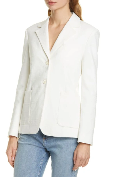 Shop Equipment Aloy Texture Check Jacket In Nature White